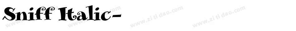 Sniff Italic字体转换